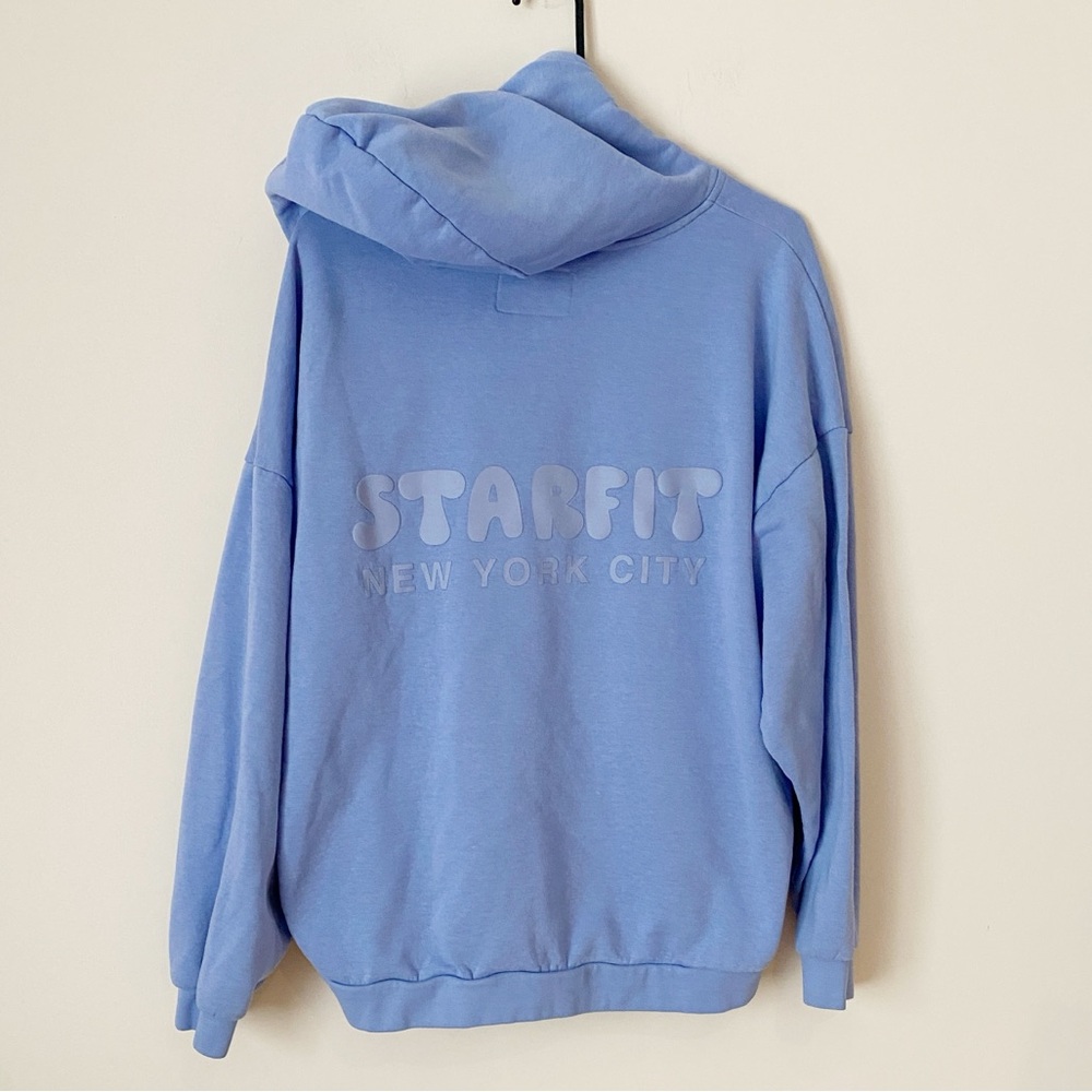 Starfit blue logo hoodie sweatshirt